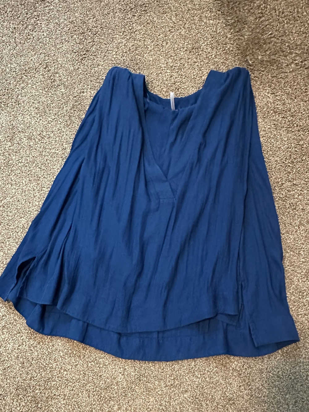 Free People Flowy Sleeveless Tank Top Cobalt Blue Size S